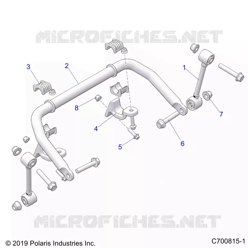 SUSPENSION, FRONT BARRA DI STABILIZZAZIONE- G21GMJ99AJ/AZ/BJ/BZ (C701011-2)