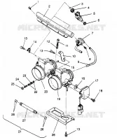 corpo farfallato ASSEMBLY 500 EFI 0963774 and EUROPEAN 500 EFI E963774 (4936183618C011)