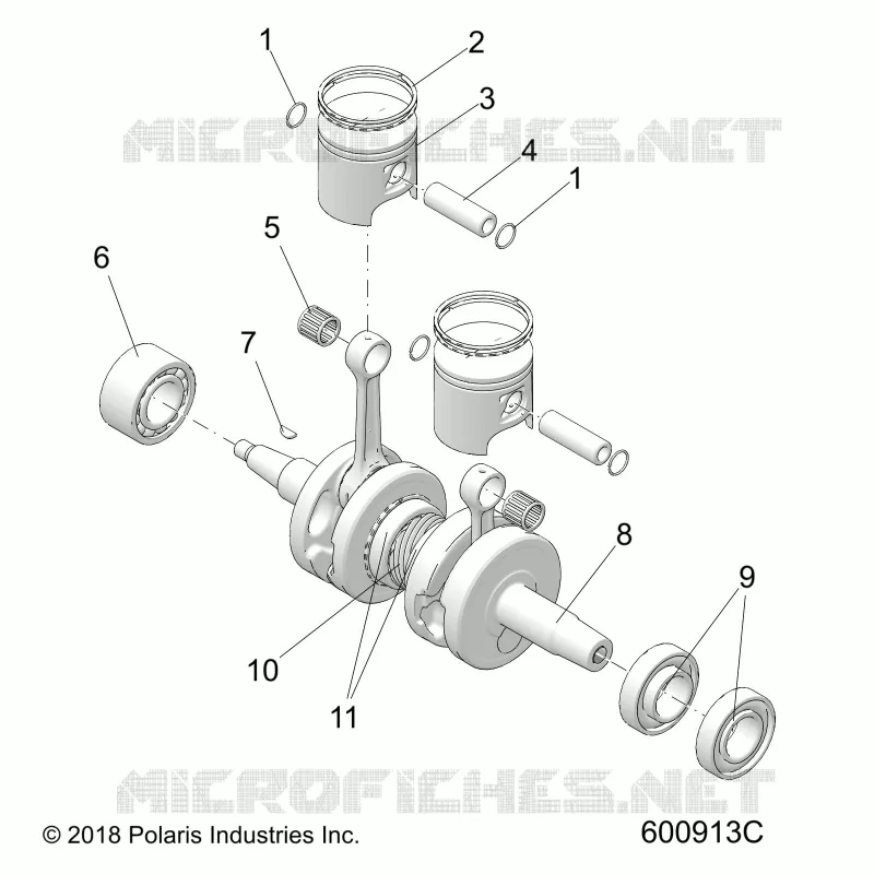 ENGINE, PISTON AND ALBERO MOTORE