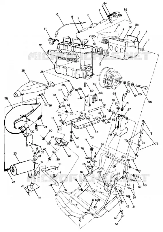 MONTAGGIO DEL MOTORE 600 (4912701270021A)