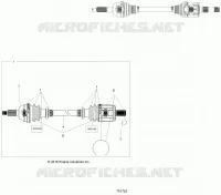 DRIVE TRAIN, TRANSMISSIONE ANTERIORE SHAFT