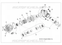 TRASMISSIONE, FRONT SCATOLA DEGLI INGRANAGGI INTERNALS