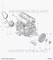 ENGINE, ALTERNATORE, FLYWHEEL, AND STARTER