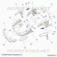 CARROZZERIA POSTERIORE RACK AND FENDERS