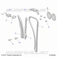 CAM CATENA AND TENSIONER