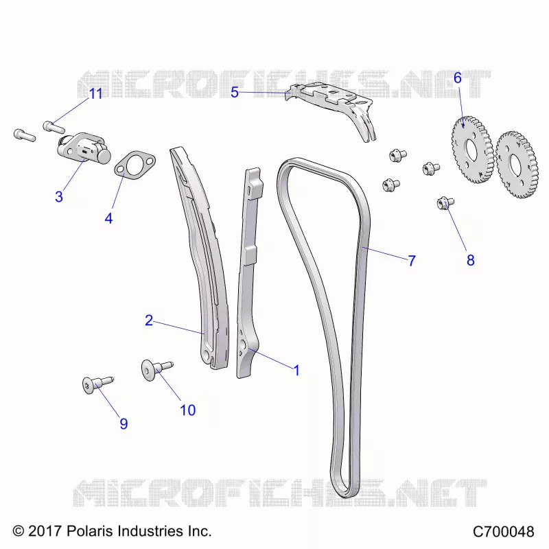 CAM CATENA AND TENSIONER