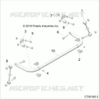 SUSPENSION, POSTERIORE STRUT STABILIZZATORE