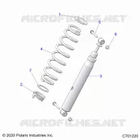 SUSPENSION, REAR SHOCK MONTAGGIO