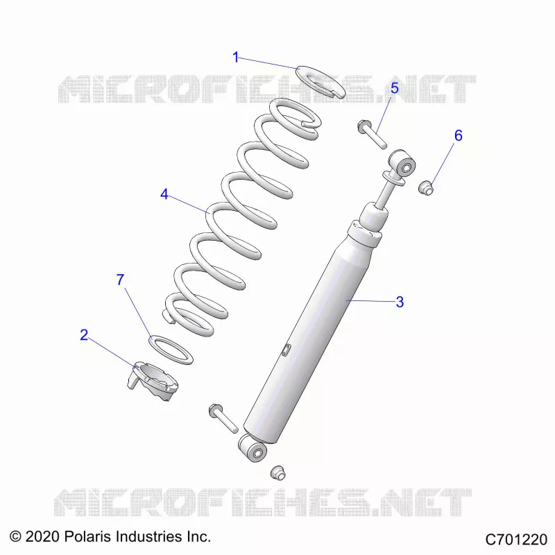 SUSPENSION, REAR SHOCK MONTAGGIO