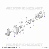 BRAKES, BRAKE PINZA FRENO ANTERIORE