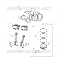 ENGINE, ALBERO MOTORE AND PISTON