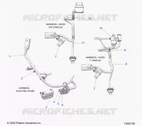ELETTRICO, WIRE HARNESS, HOOD, ELECTRIC START