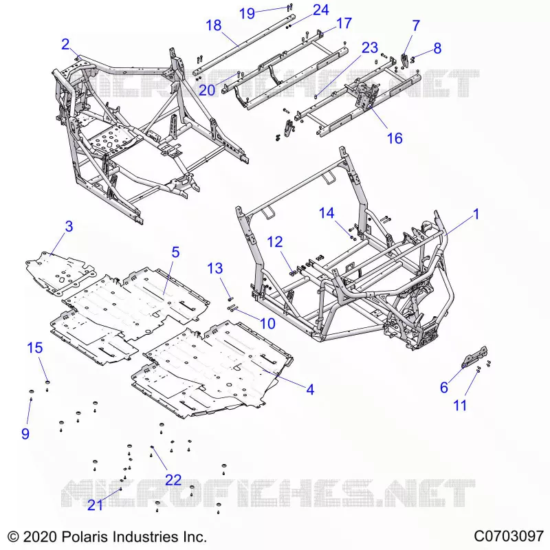 CHASSIS, MAIN FRAME AND SCIARED PLATES