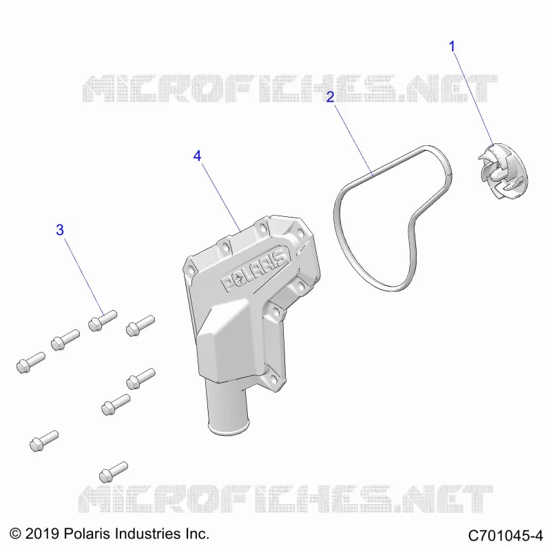 MOTORE, WATERPUMP IMPELLER AND COVER