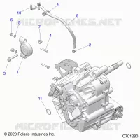 TRASMISSIONE, MAIN GEARCASE MOUNTING