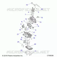 ENGINE, CRANKCASE AND ALBERO MOTORE