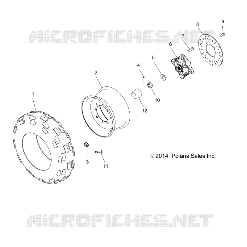 RUOTE, FRONT TIRE and FRENO DISC