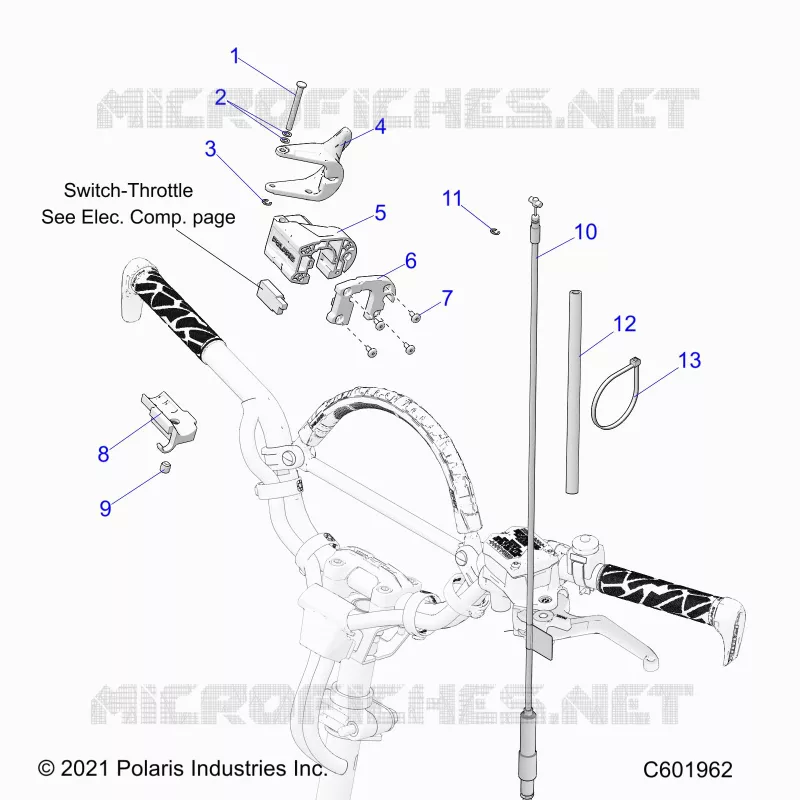 MOTORE, THROTTLE CONTROL ASM.
