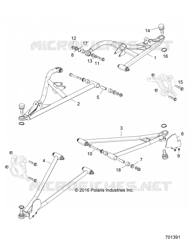 SOSPENSIONI ANTERIORI CONTROL ARMS