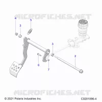 BRAKES, PEDAL AND CILINDRO PRINCIPALE MOUNTING