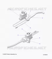 FRENO ANTERIORE BRAKE LEVER AND MASTER CYLINDER