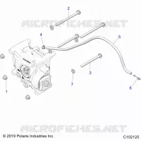 TRASMISSIONE, GEARCASE MOUNTING, REAR