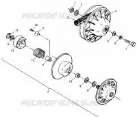 FRIZIONE DRIVEN Sport 400L W97BA38C and Trail Blazer W97BA25C (4940124012B014)