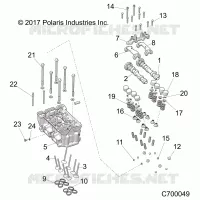 ENGINE, TESTA CILINDRO AND VALVES