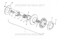 FRIZIONE DRIVEN ASSEMBLY 500 EFI / 0930674 and  500 EFI SKS / 0930574 (4922962296024A)