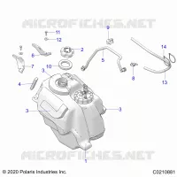 SISTEMA DI ALIMENTAZIONE CARBURANTE, FUEL TANK ASM.