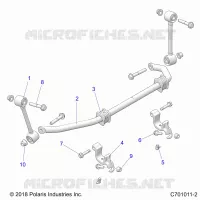 SUSPENSION, FRONT, BARRA DI STABILIZZAZIONE