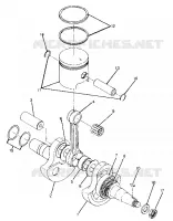 ALBERO MOTORE AND PISTON ASSEMBLY (4917731773042A)