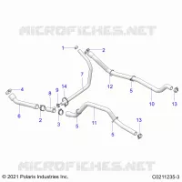 ENGINE, SISTEMA DI RAFFREDDAMENTO, HOSES