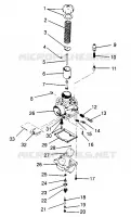 CARBURATORE XLT RMK 0960956, XLT SKS 0960556 AND EUROPEAN XLT SKS E960556 (4931813181C012)
