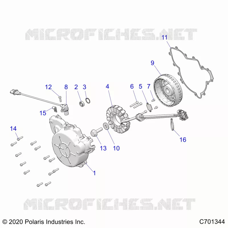 ENGINE, STATOR AND FLYRUOTA