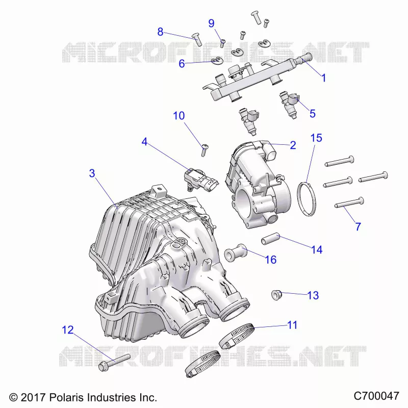 ENGINE, PRESA D'ARIA MANIFOLD