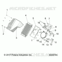 ENGINE, SISTEMA DI RAFFREDDAMENTO, RADIATOR/SHROUD