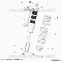 SUSPENSION, SHOCK ANTERIORE MOUNTING