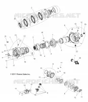 TRASMISSIONE, FRONT SCATOLA DEGLI INGRANAGGI INTERNALS