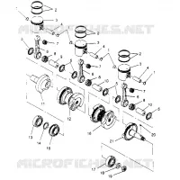 PISTONEEE   ALBERO MOTORE 600 XCR 0951676 (4929132913C010)