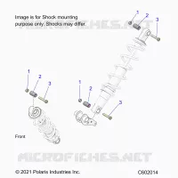 SUSPENSION, SHOCK MONTAGGIO, REAR SUSP.