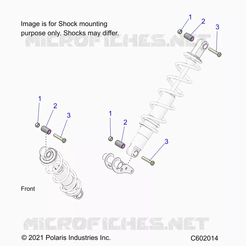 SUSPENSION, SHOCK MONTAGGIO, REAR SUSP.