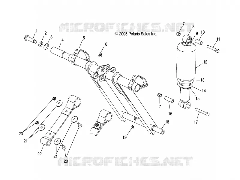 ANTERIORE COPPIA ARM AND SHOCK