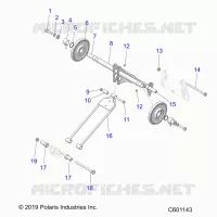 SUSPENSION, POSTERIORE COPPIA ARM