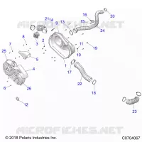 TRASMISSIONE, CLUTCH COVER AND DUCTING