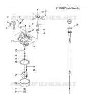 MOTORE, CARBURATORE AND CHOKE CABLE