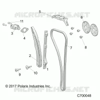 CAM CATENA AND TENSIONER