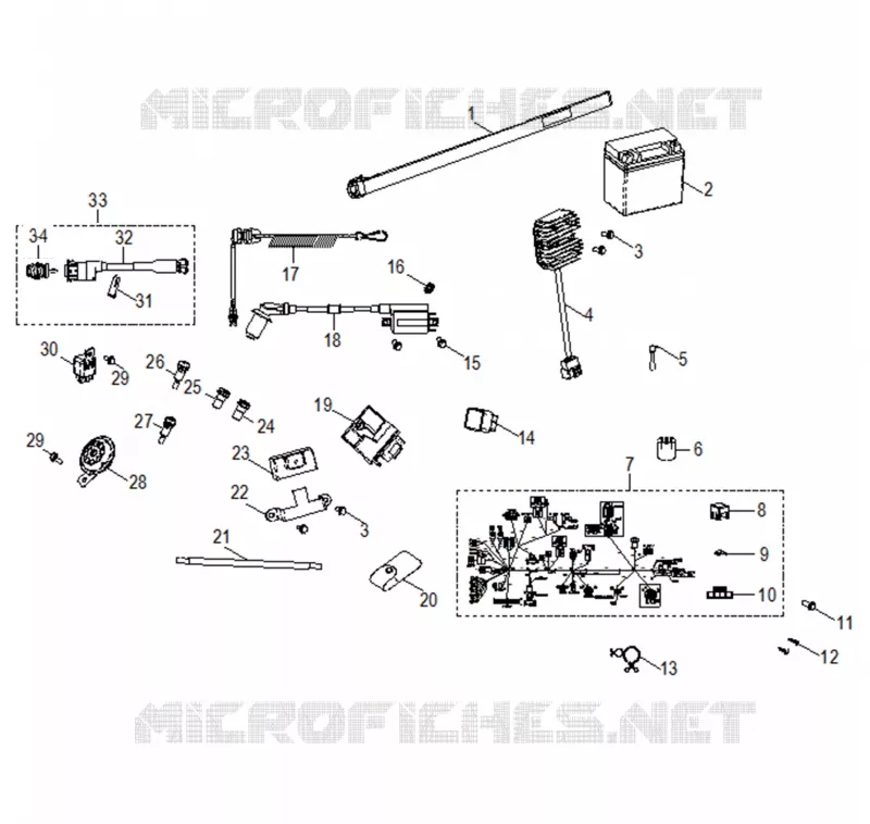 ELETTRICO, SWITCHES, HARNESS AND INDICATORS