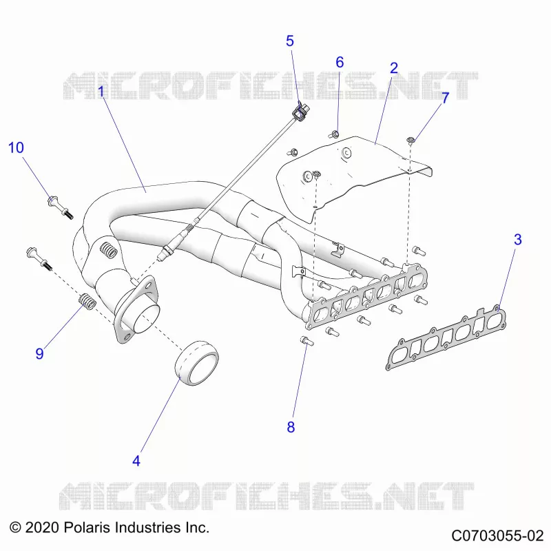 ENGINE, IMPIANTO DI SCARICO, HEADPIPE AND RELATED