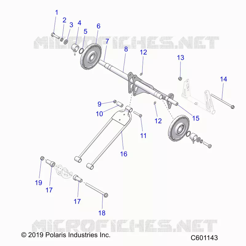 SUSPENSION, POSTERIORE COPPIA ARM